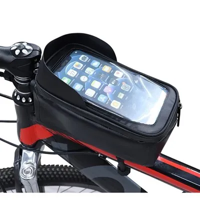 Taška na predný rám telefónu na bicykel